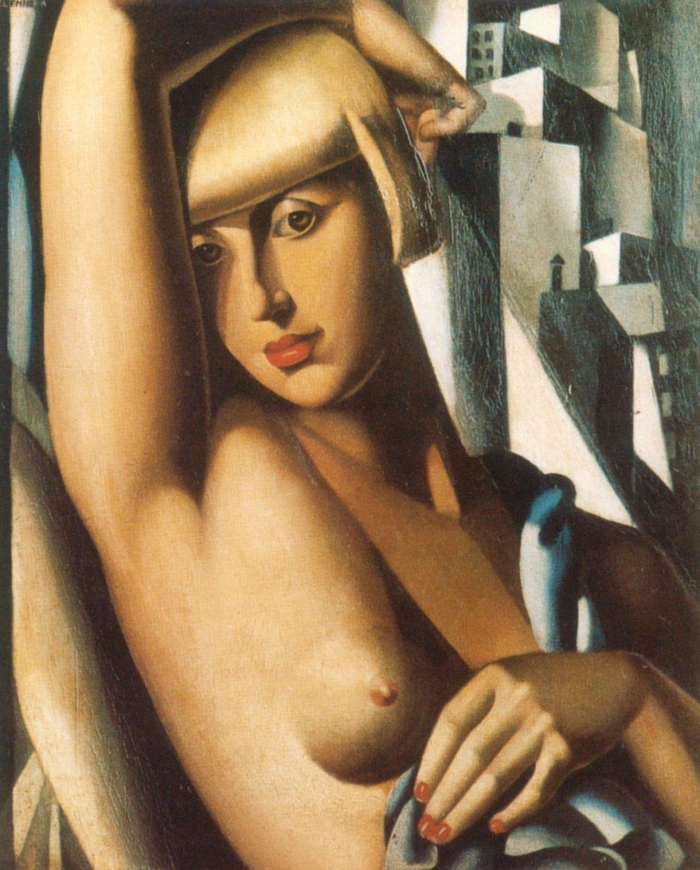 スージー・ソリドールの肖像画 1933年 現代タマラ・デ・レンピッカ油絵